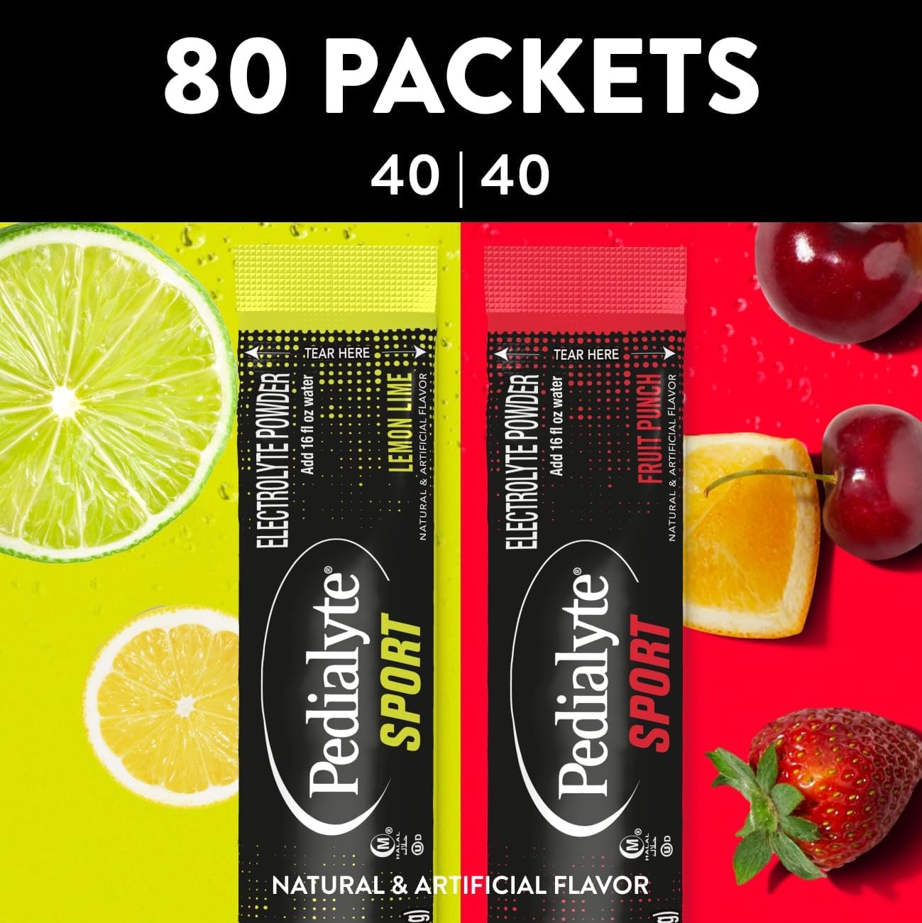 80 Count Variety Pack Pedialyte Sport Electrolyte Powder Packets for Hydration - BoostGo Australia