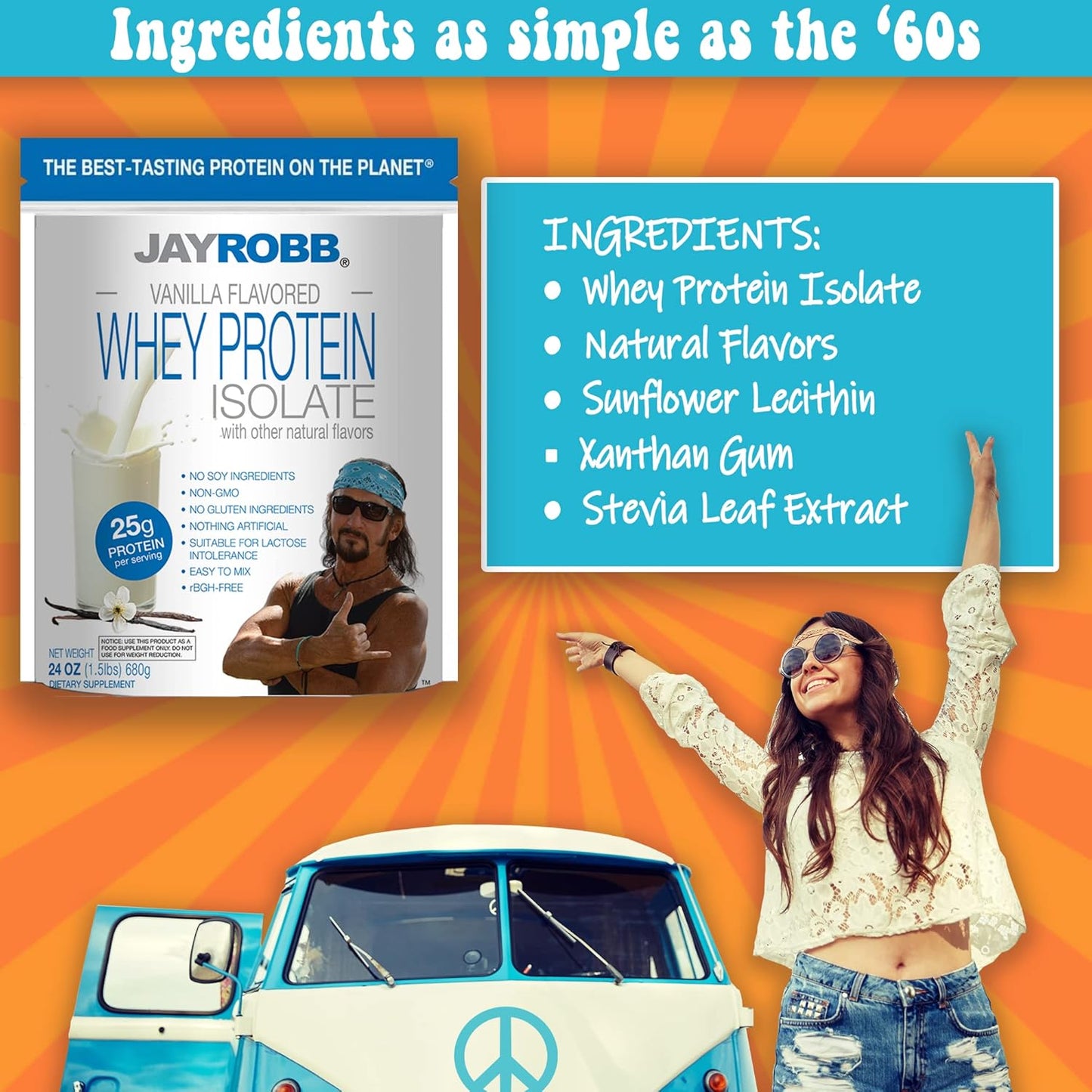 80 oz Vanilla Whey Isolate Protein Powder - Low Carb, Keto-Friendly, Vegetarian, Gluten-Free, Lactose-Free, Sugar-Free, Soy-Free, Non-GMO - No Fat, No Artificial Ingredients - Best-Tasting Option