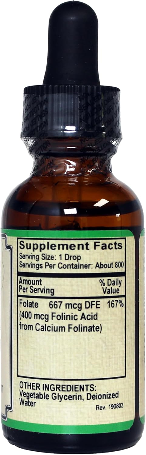 800 Servings of AlchePharma Liquid Folate with 667mcg DFE and 400mcg Folinic Acid