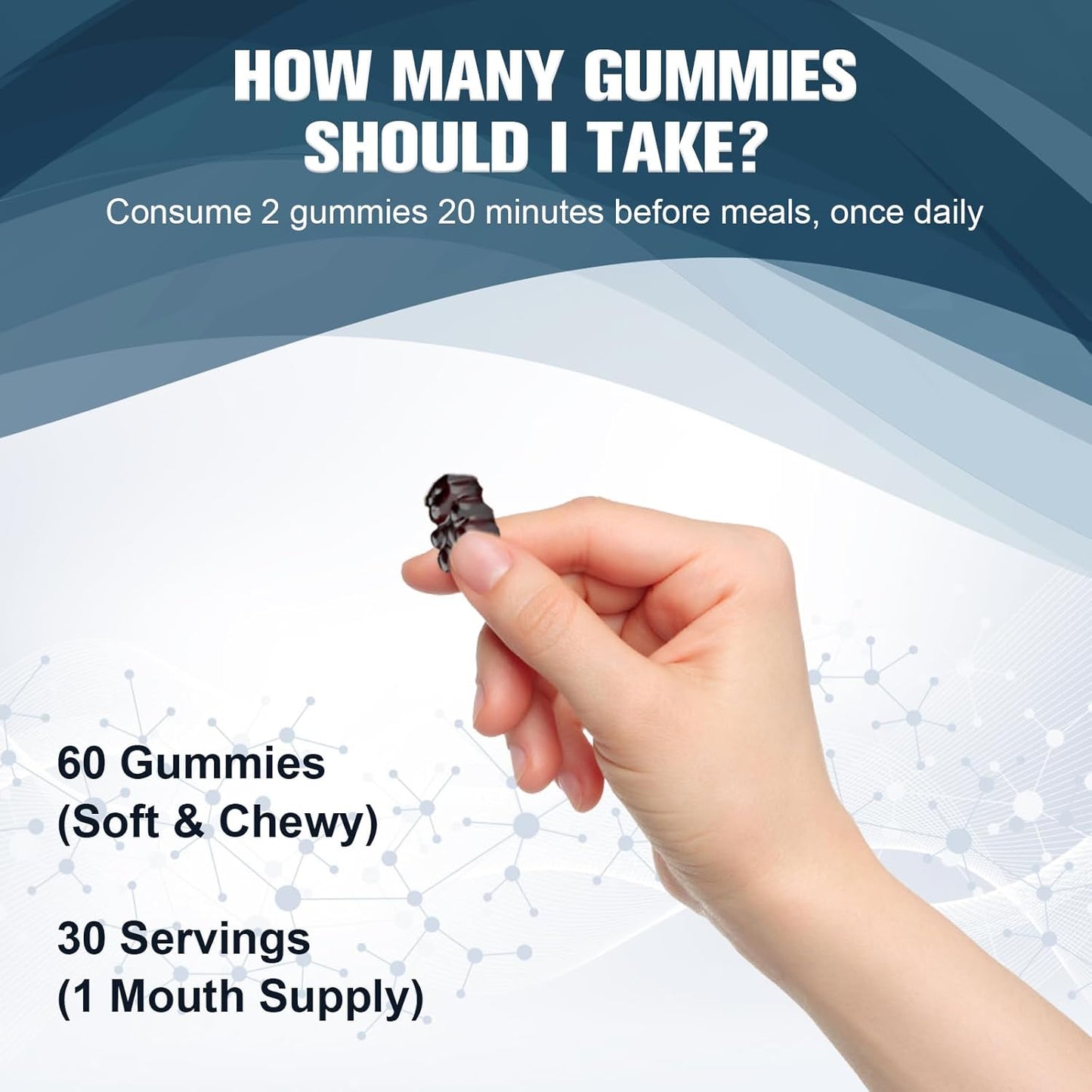 800mg Pure Himalayan Organic Shilajit Gummies with 85+ Trace Minerals - Energy & Immune Support - 60 Gummies