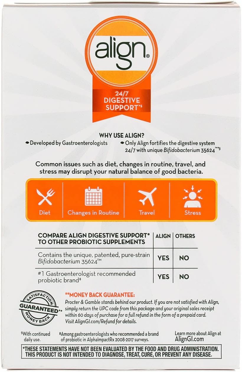 84 Count Align Digestive Care Probiotic Supplement for Gut Health