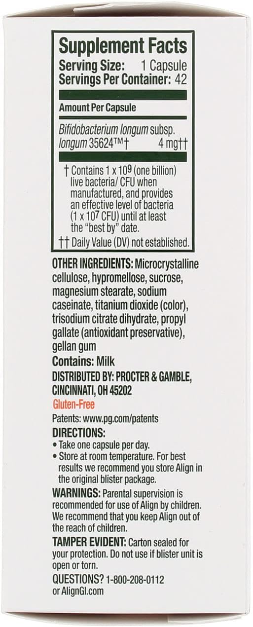 84 Count Align Digestive Care Probiotic Supplement for Gut Health