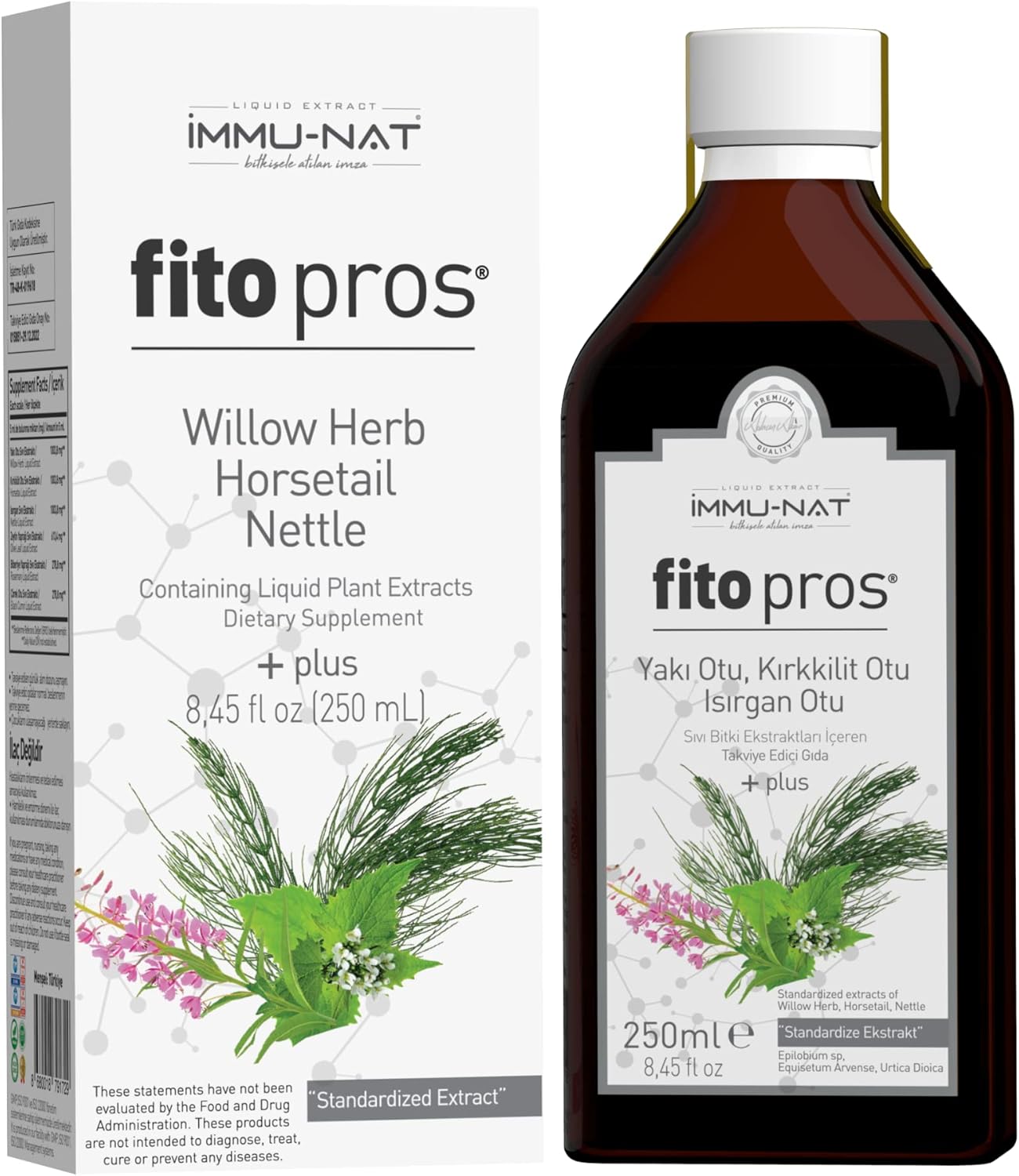 8.5oz Herbal Blend Supplement for Prostate Health with Nettle Leaf, Horsetail Grass, Olive Leaf, Rosemary, Milkwort & Nigella Sativa