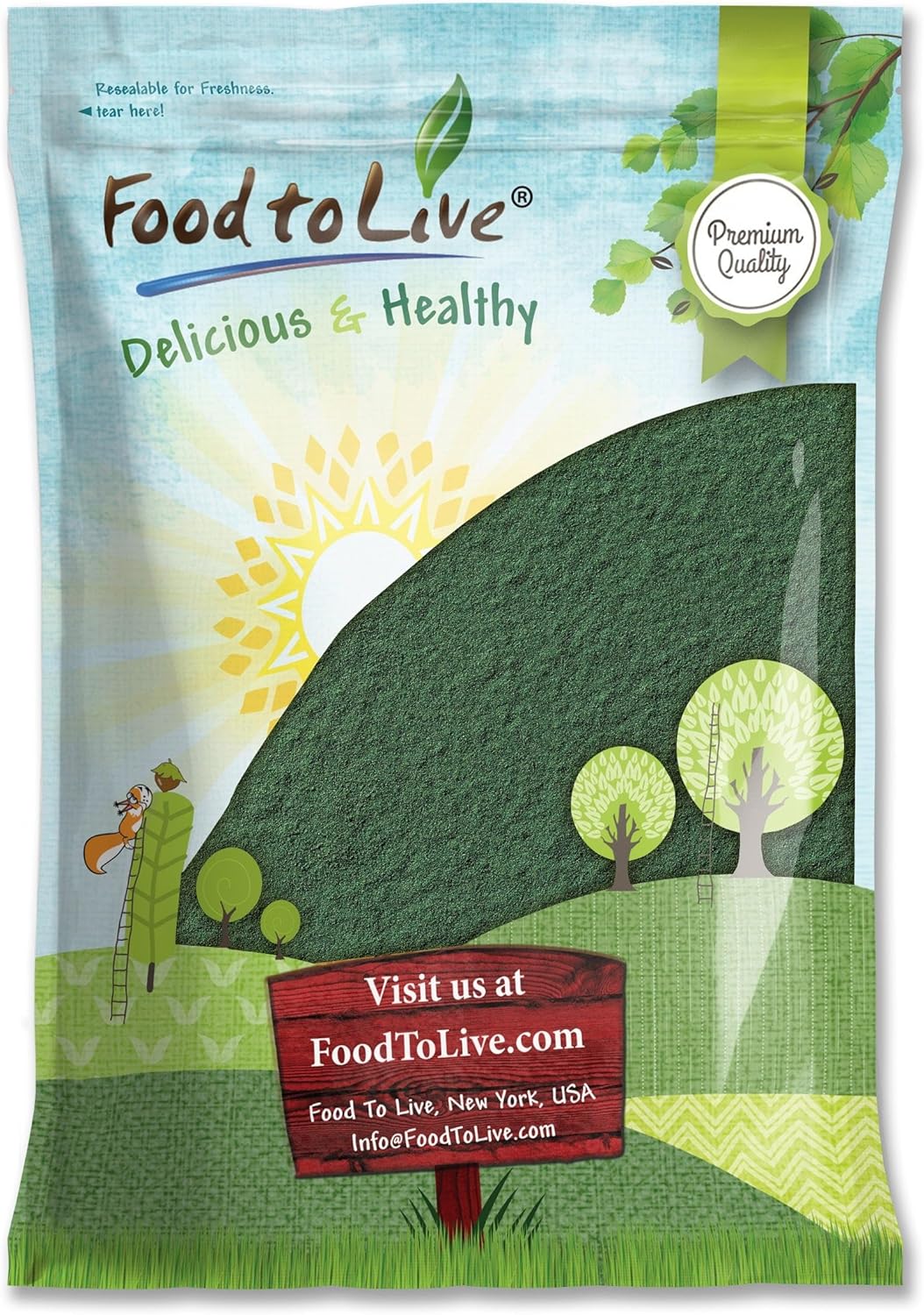8lb Bulk Chlorella Powder - Raw Green Algae Superfood for Drinks & Smoothies, Kosher & Vegan - Rich in Vitamins & Minerals