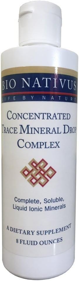 8oz Bio Nativus Concentrated Ionic Trace Mineral Drops - Essential Trace Minerals Supplement