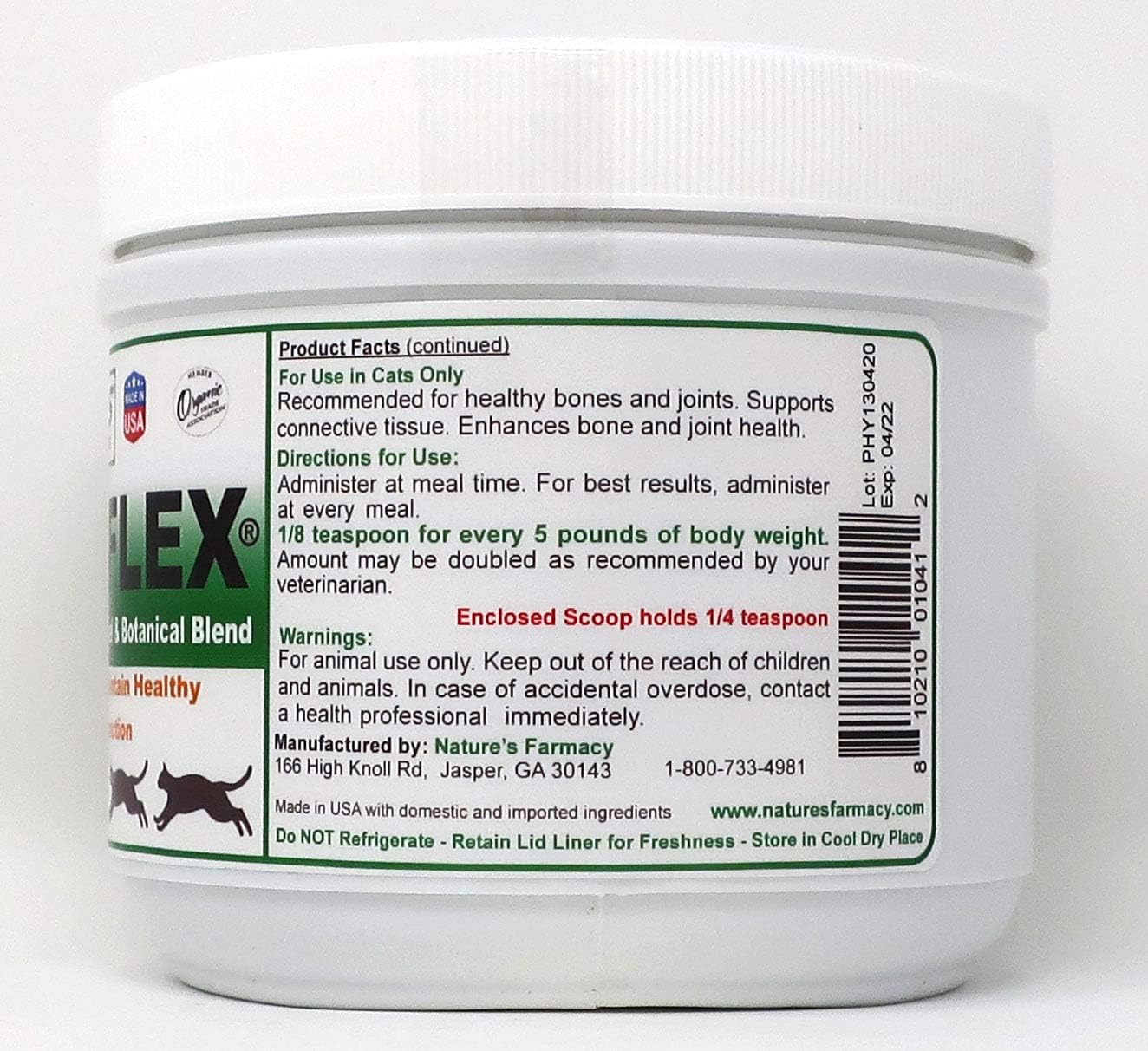 8oz CATZYMES Phyto-Flex with Glucosamine, Chondroitin, MSM & Hyaluronic Acid for Joint Support