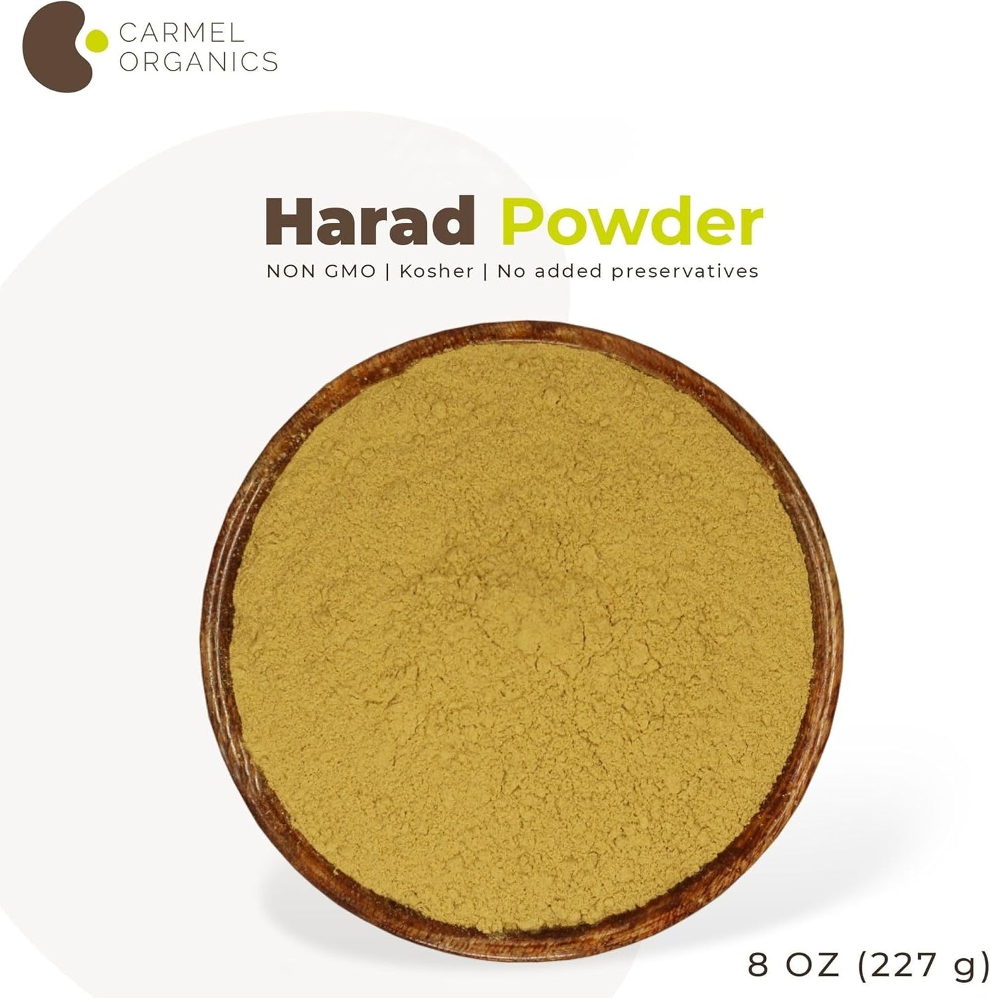 8oz Organic Harad/Haritaki Fruit Powder - Non-GMO, Preservative-Free Terminalia Chebula Powder - 1 Pack - 227g