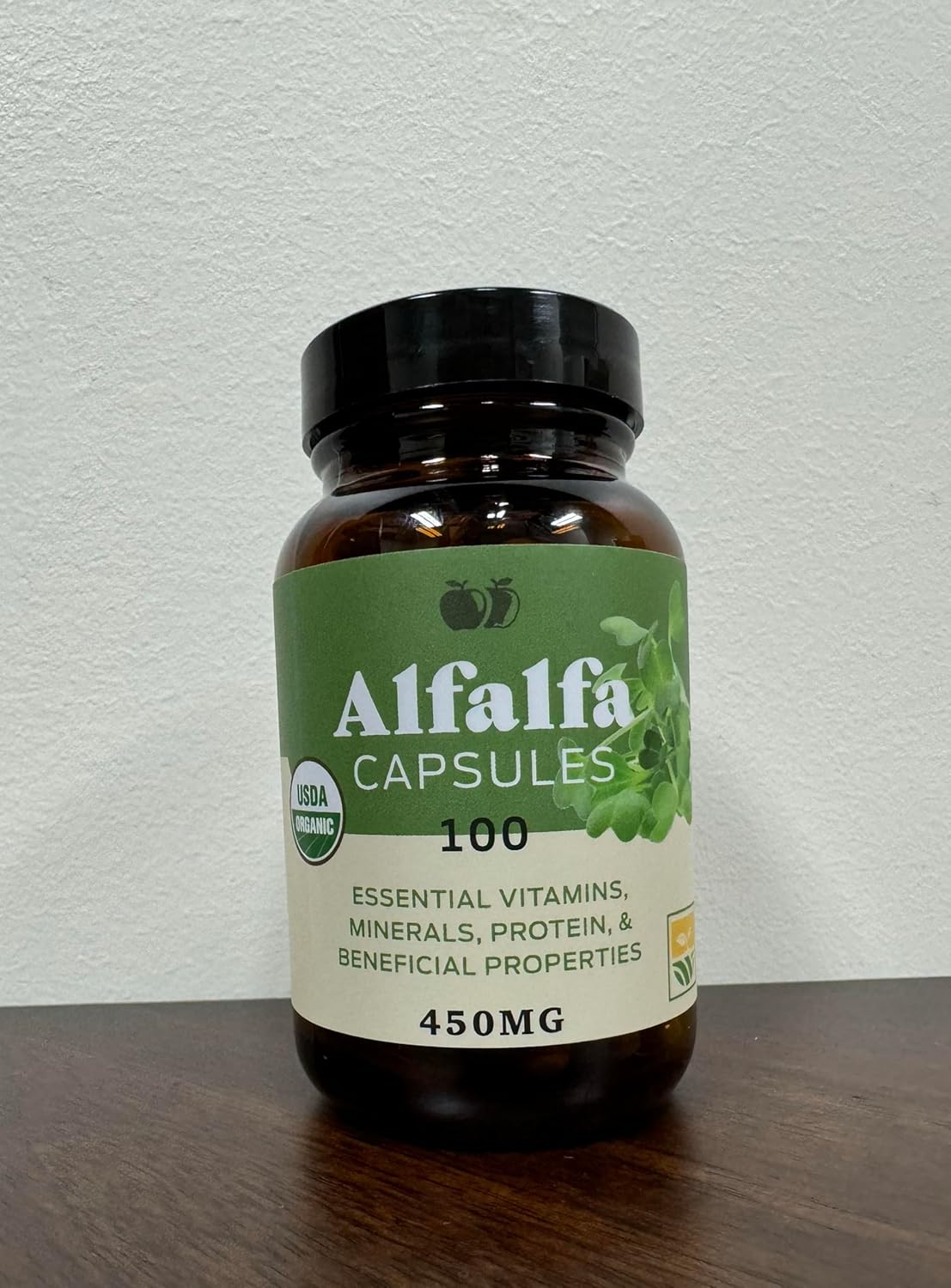 8oz Organic Kelp Powder & 100 Capsules of Pure Alfalfa Leaf Bundle