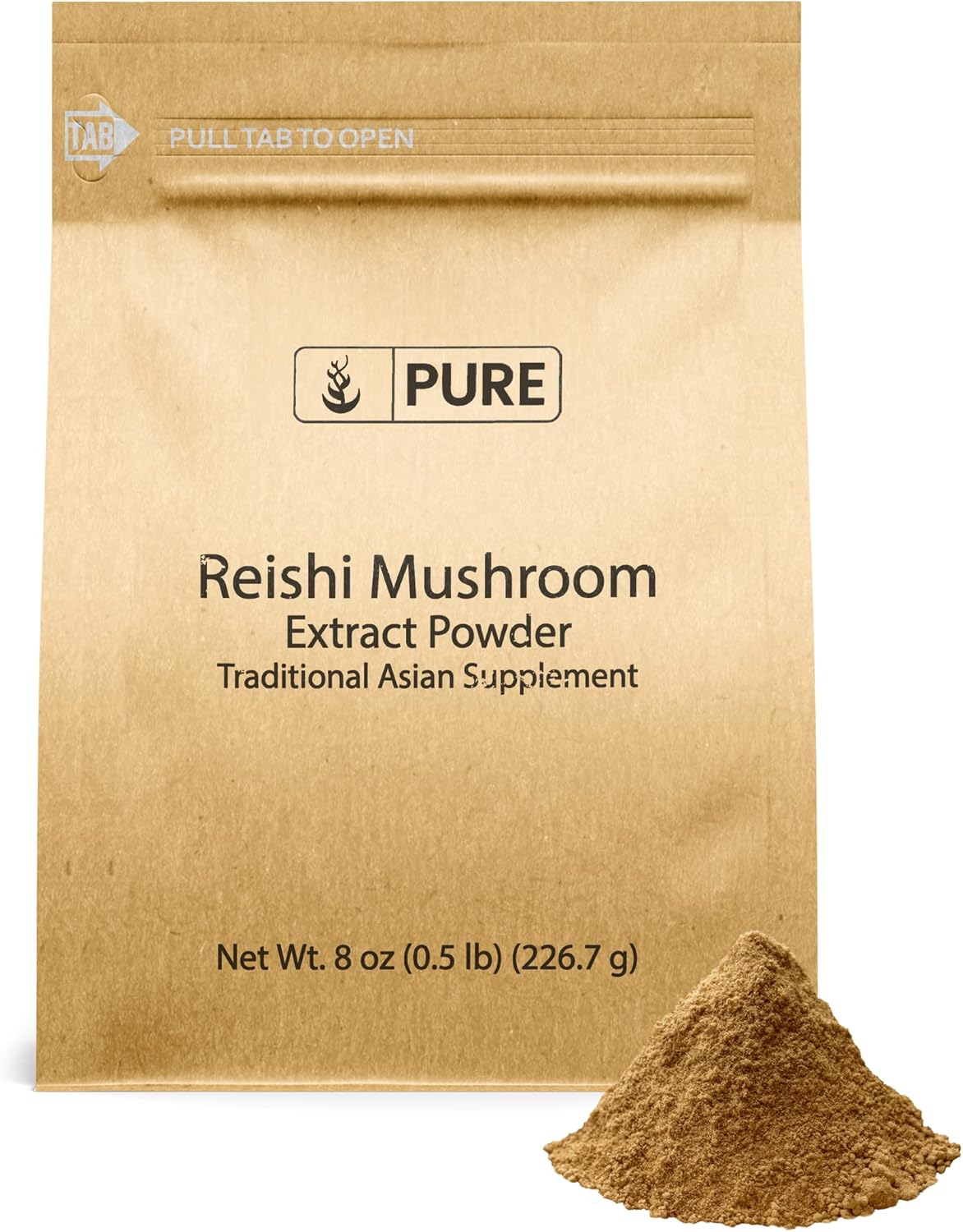 8oz Reishi Mushroom (Lingzhi) Supplement - Pure Original Ingredients, Traditional & Non-GMO, Lab-Verified