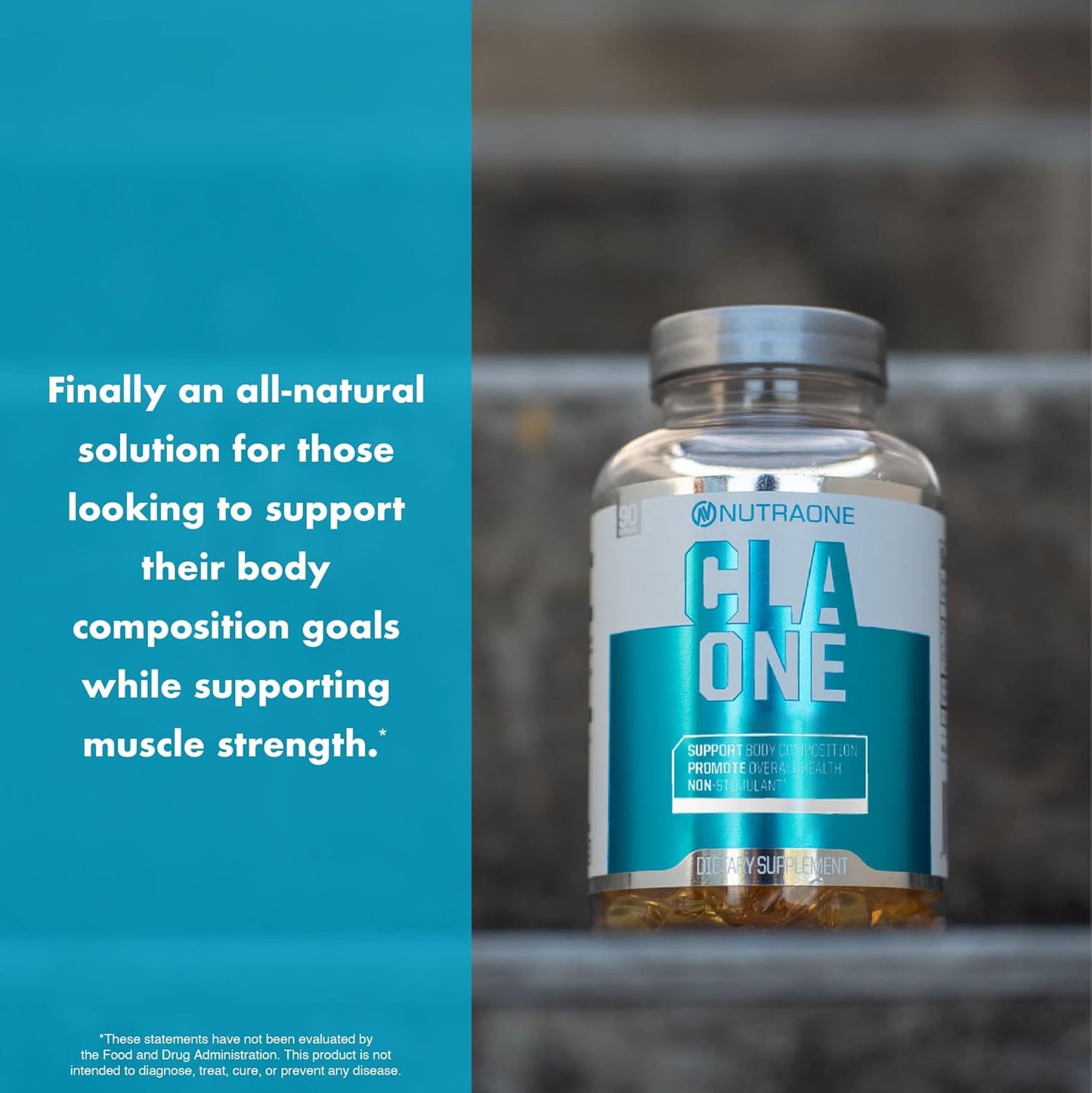 90 Capsules NutraOne Nutrition CLAOne Supplement - Conjugated Linoleic Acid (CLA) Natural Formula