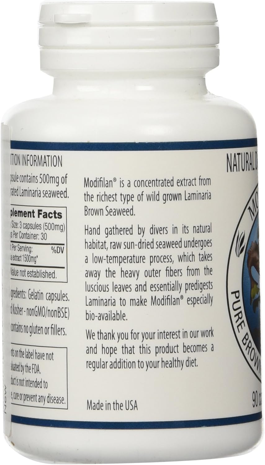 90 Capsules of Pacific Standard Distributors Modifilan - Premium Quality Seaweed Supplement