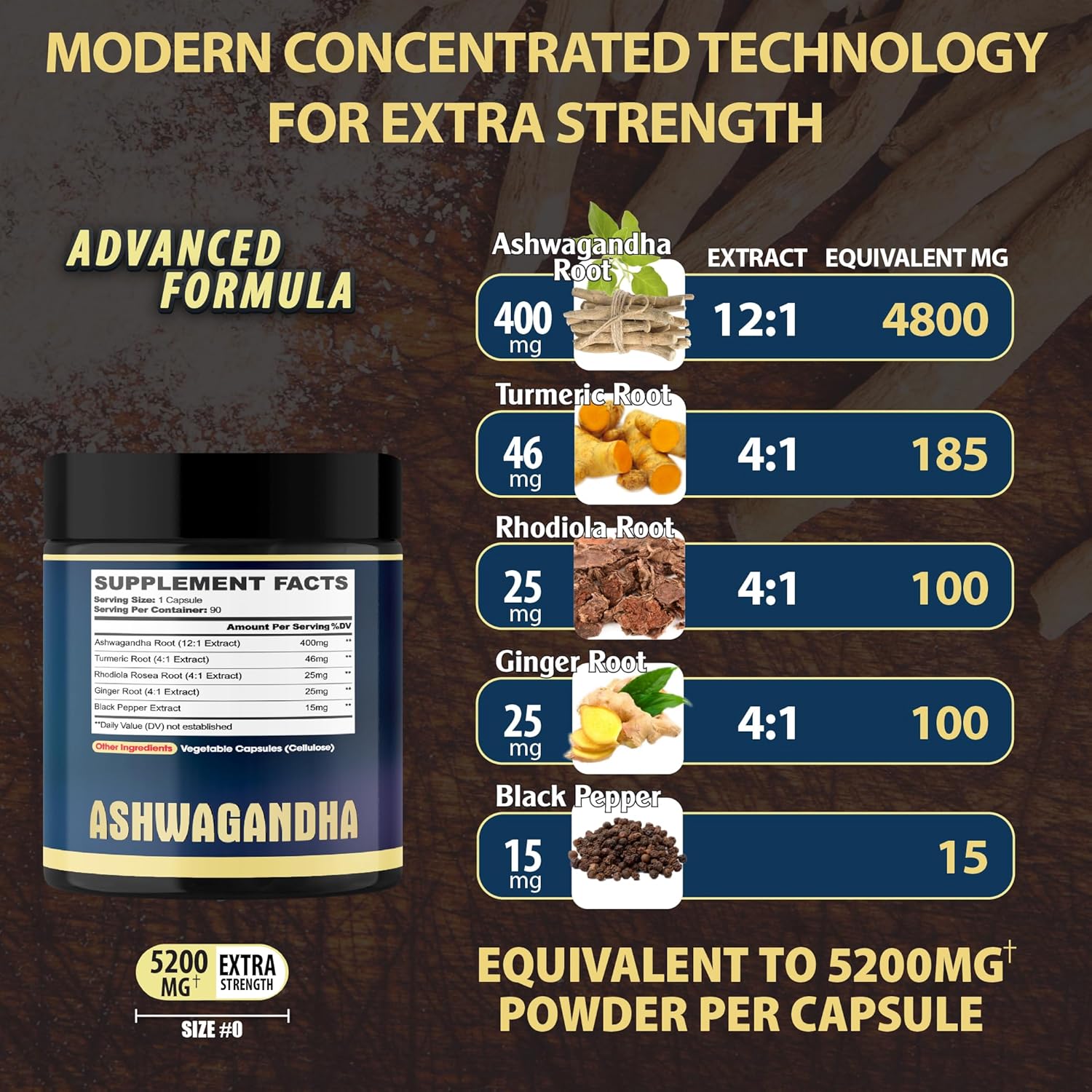 90-Count Agobi Ashwagandha Supplement Capsules for 3-Months