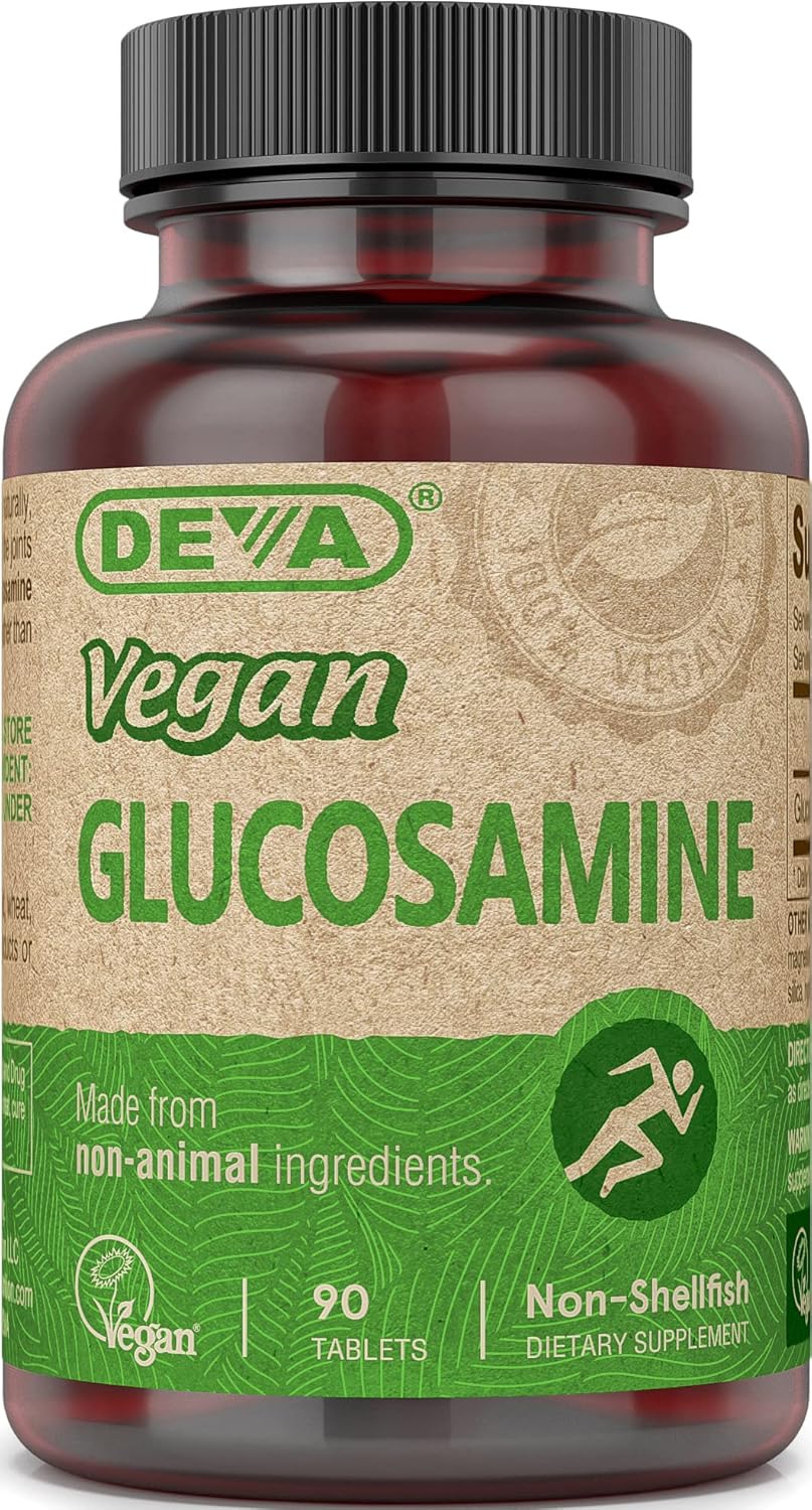 90-Count Bottle of DEVA Vegan Glucosamine Tablets for Joint Health