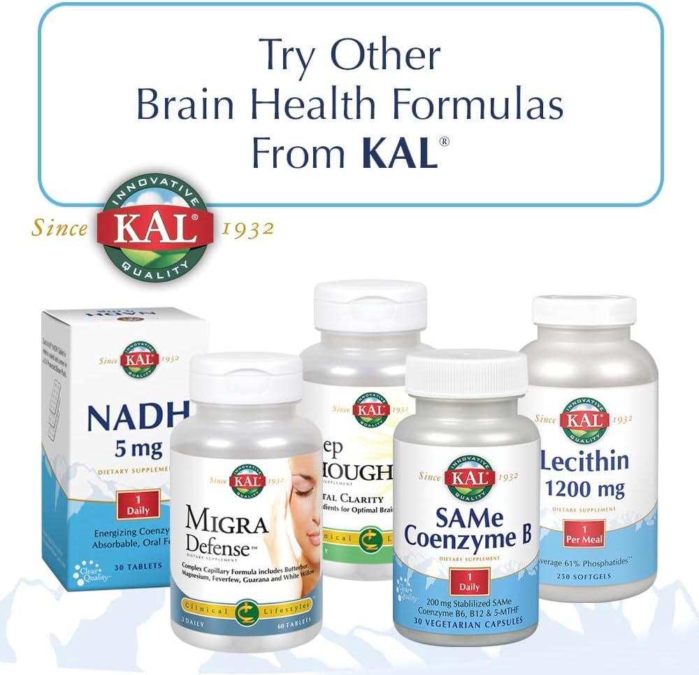 90 Count KAL Choline Inositol Tablets - 195/500 mg Formula for Cognitive Health