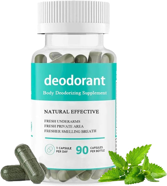 90-Count NIUBIT Body Deodorizing Capsules for Women - Body Deodorant Supplement