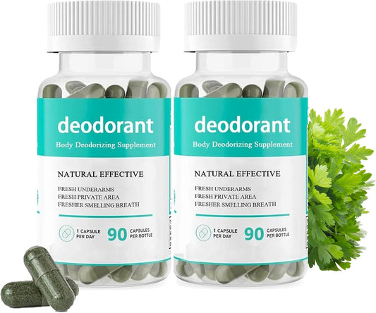 90 Count Women's Body Deodorizing Supplement Capsules - 2 Pack
