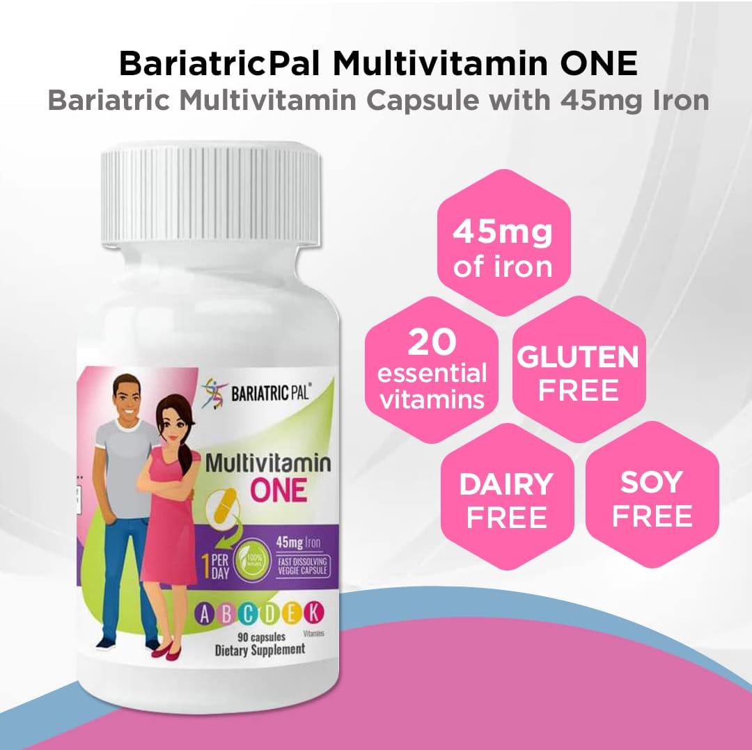 90-Day Bariatric Vitamin Bundle: Multivitamin with Iron, Calcium Citrate Soft Chews with Probiotics - Wild Grape