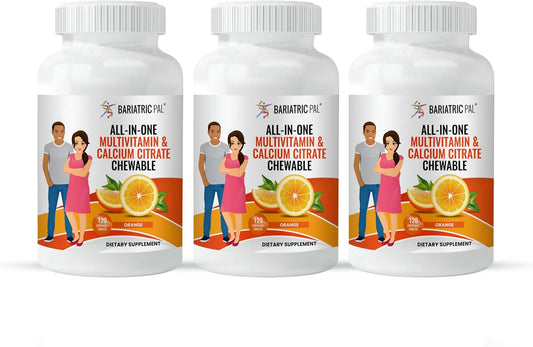 90-Day Supply BariatricPal All-in-ONE Orange Chewable Multivitamin with Calcium Citrate & Iron