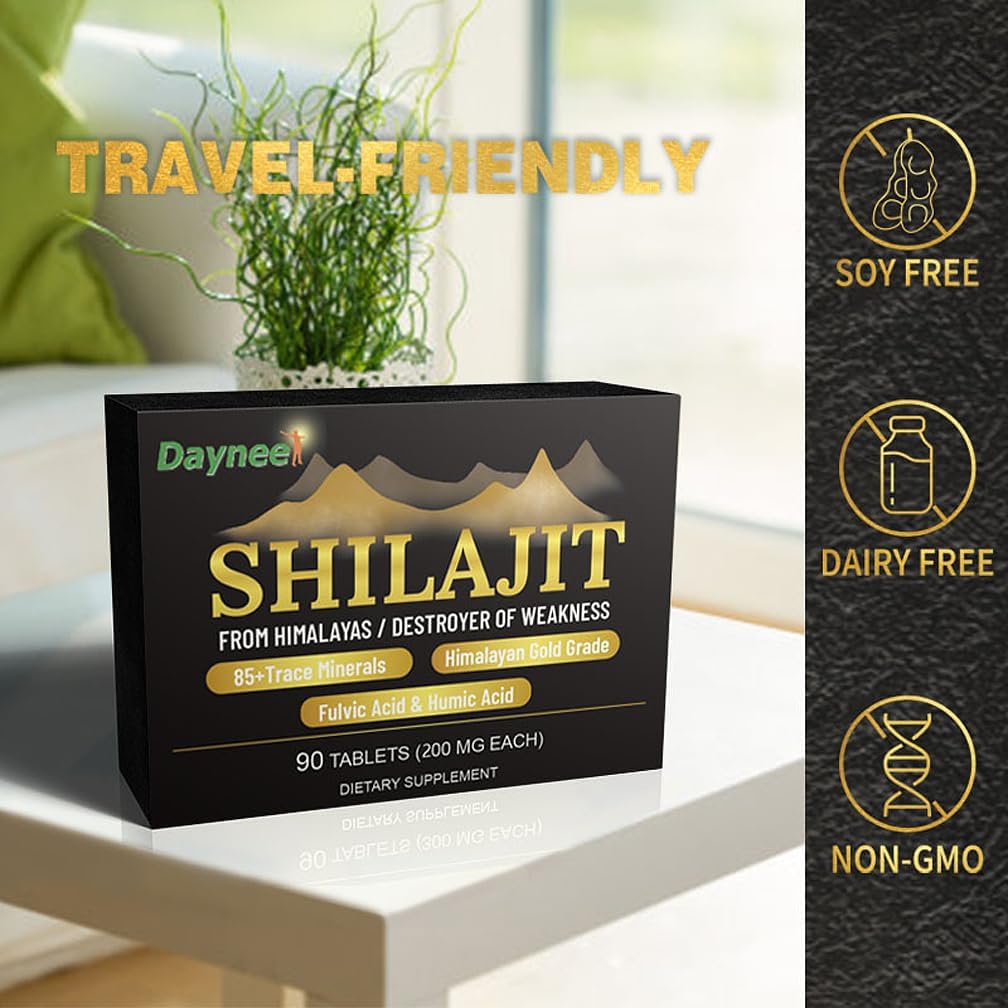 90-Day Supply of ciwoll 90 Shilajit Tablets - Pure Himalayan Shilajit Organic Drops - 200mg Each - Maximum Potency Gold Grade 100% Natural Supplement for Metabolism, Energy, & Immune Support
