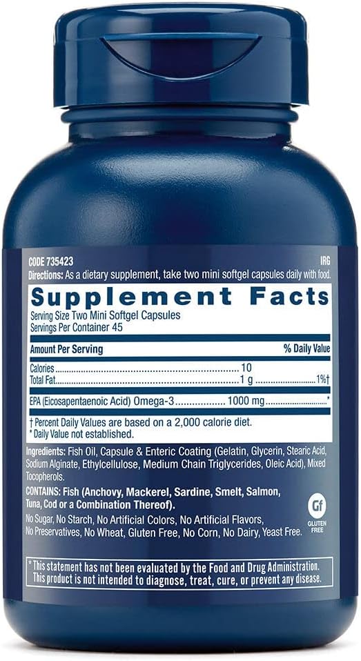 90 Mini Softgels of GNC Triple Strength EPA 1000mg for Joint, Skin, Eye, and Heart Health - BoostGo Australia