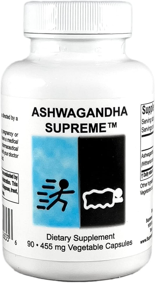 90 Pure Ashwagandha Vegetarian Capsules by Supreme Nutrition for Supreme Nutrition