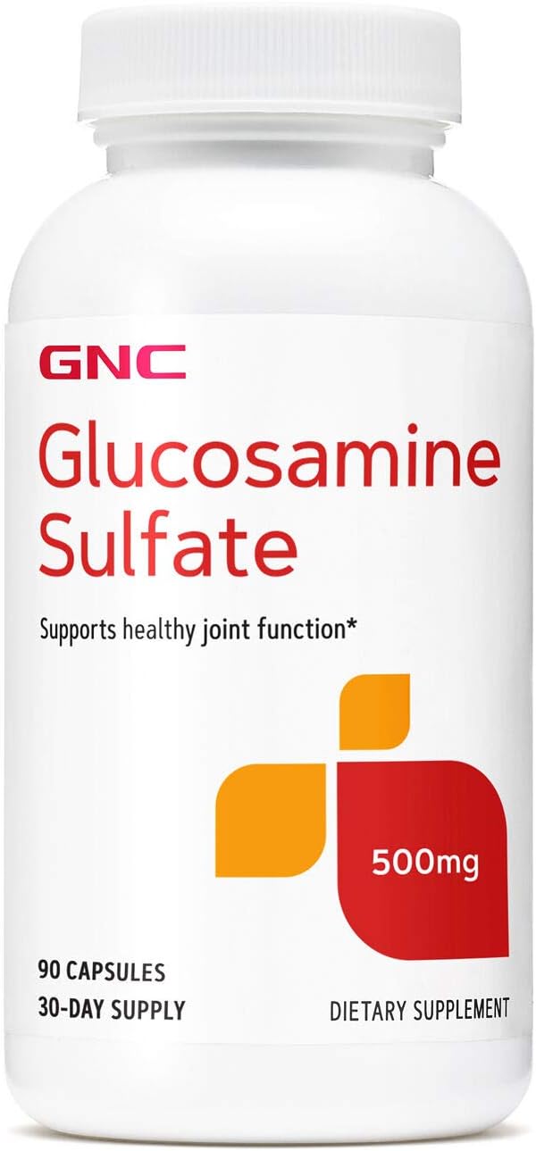 90 Servings of GNC Glucosamine Sulfate 500 mg Capsules for Joint Support