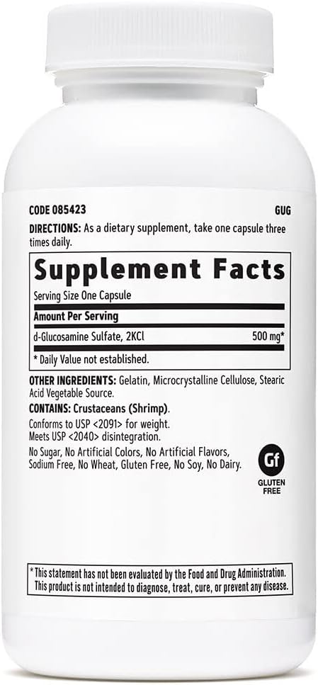 90 Servings of GNC Glucosamine Sulfate 500 mg Capsules for Joint Support