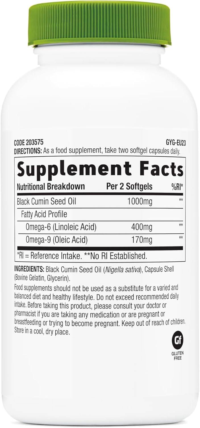 90 Softgel Capsules of GNC SuperFoods Black Seed Oil for Enhanced Wellness