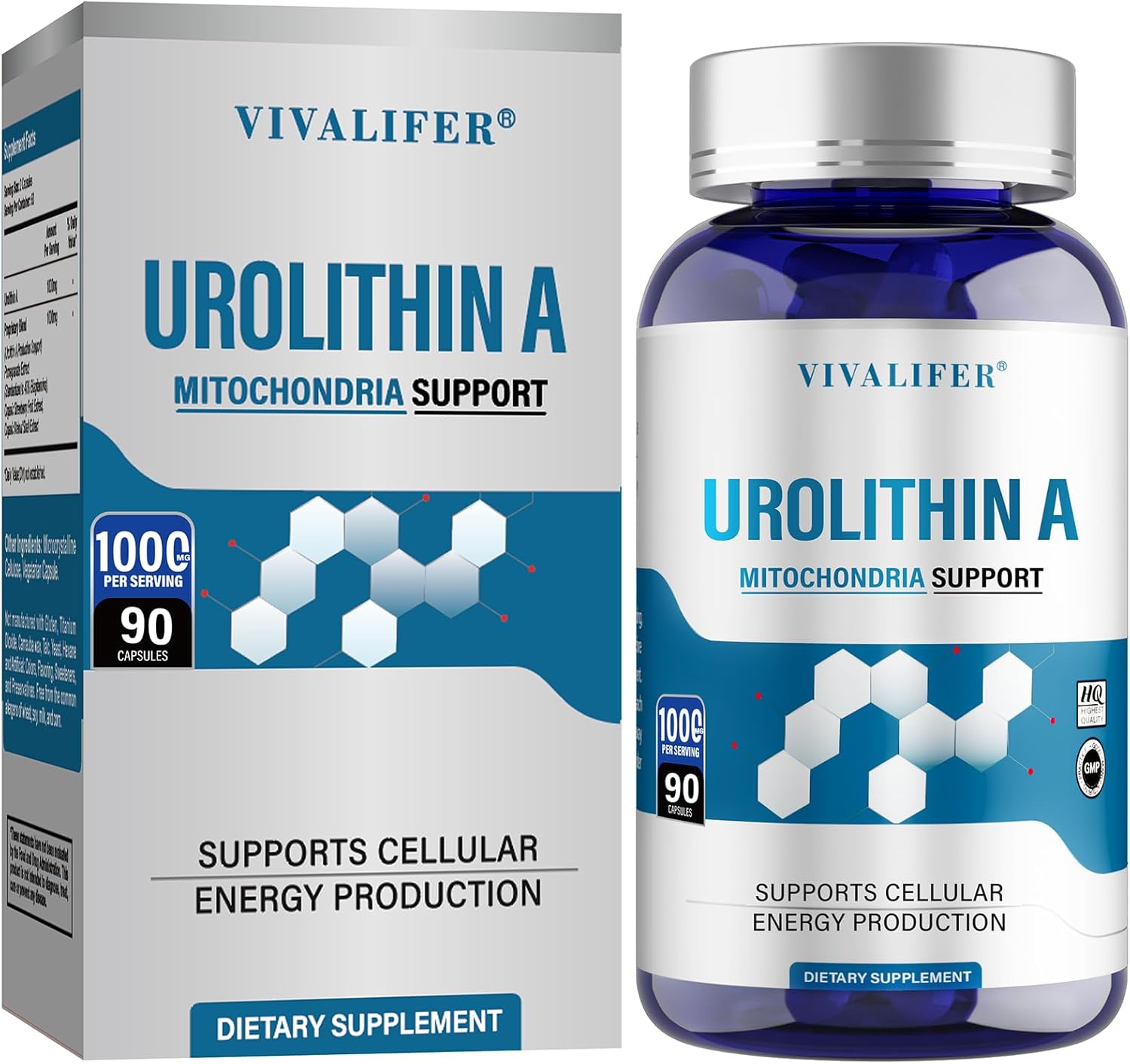 90 Softgels DQQI 1000 MG Urolithin A Supplement for Healthy Aging - Powerful Antioxidants & Mitochondrial Support - BoostGo Australia