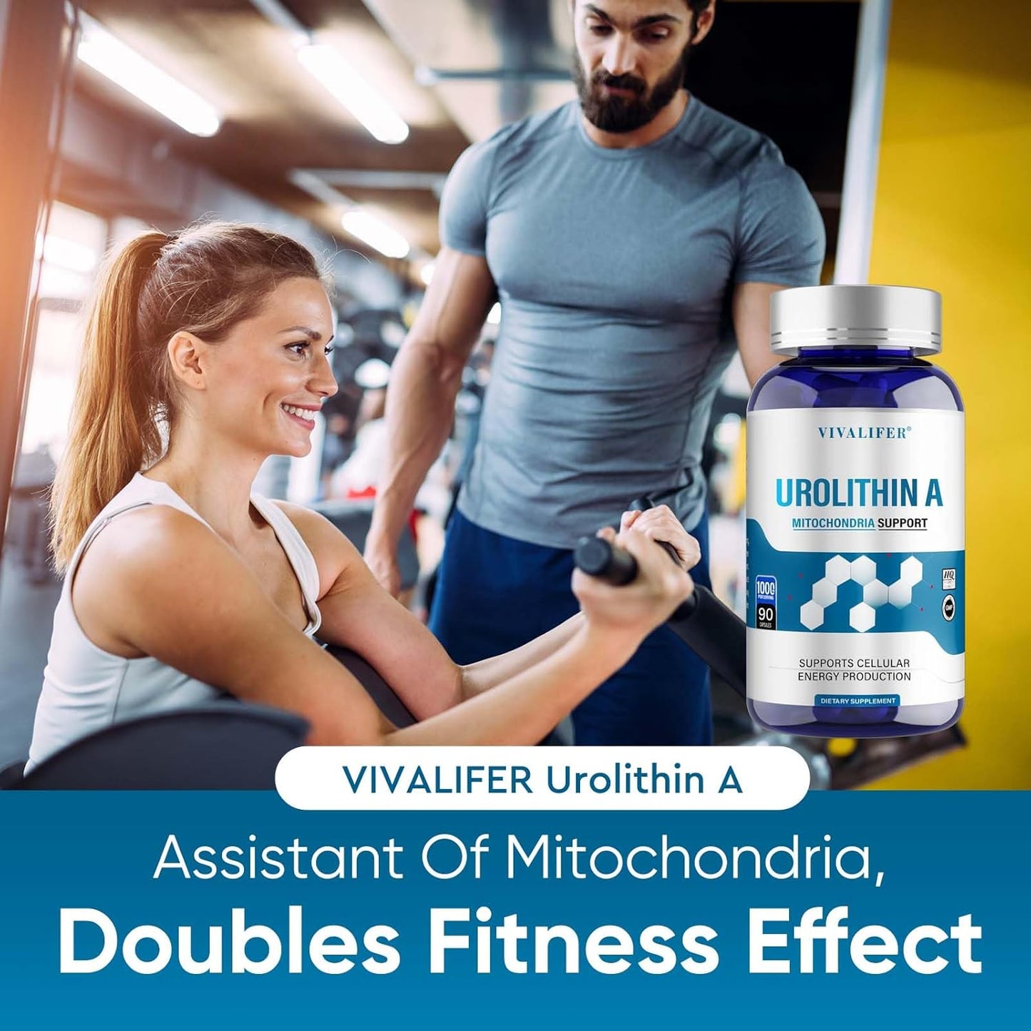 90 Softgels DQQI 1000 MG Urolithin A Supplement for Healthy Aging - Powerful Antioxidants & Mitochondrial Support - BoostGo Australia
