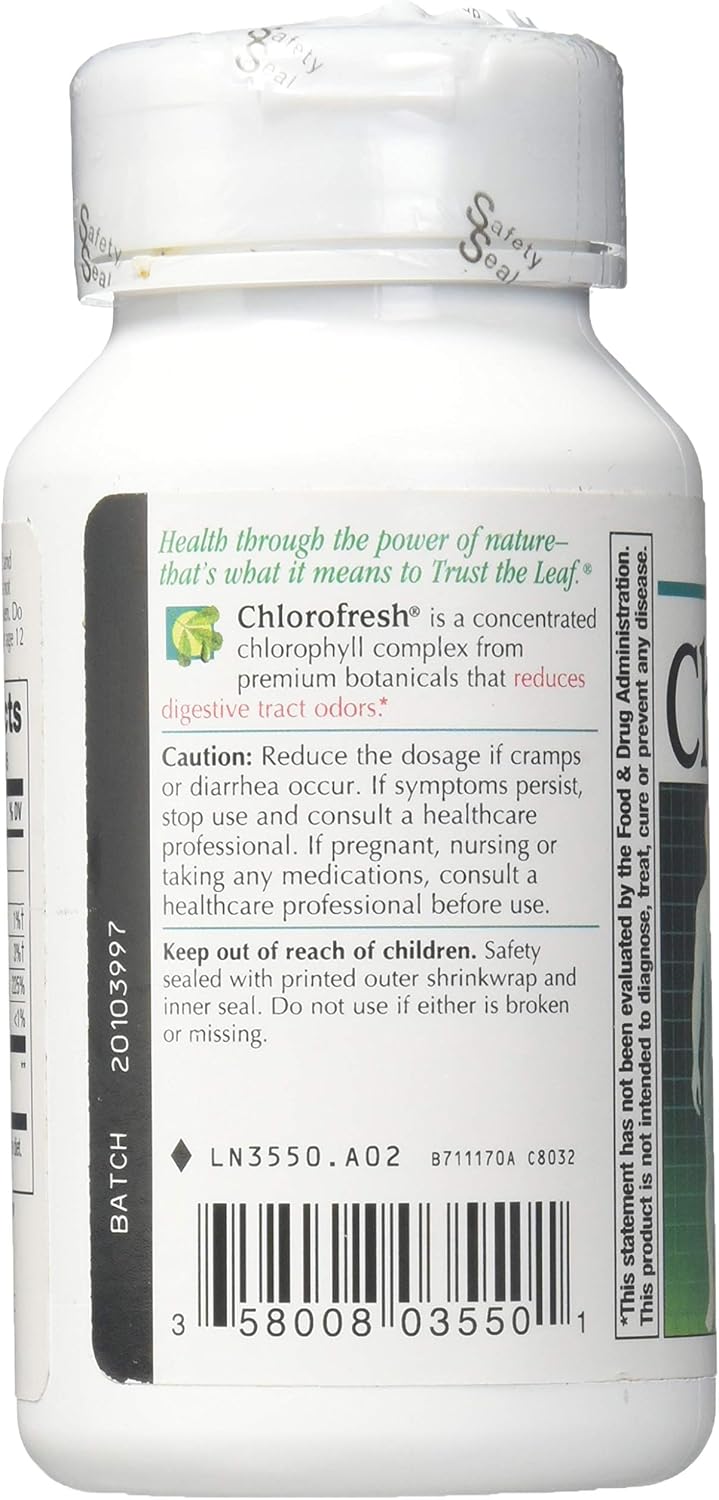 90 Softgels of Nature's Way Chlorofresh - Natural Chlorophyll Supplement for Fresh Breath and Digestive Health