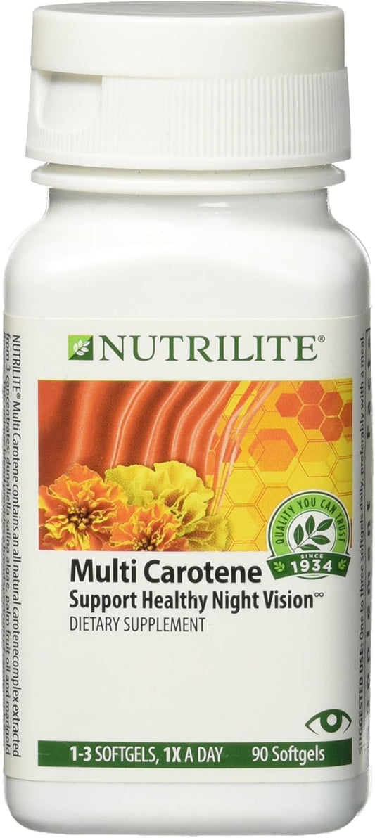 90 Softgels of Nutrilite Natural Multi Carotene Supplement for Overall Wellness and Immune Support