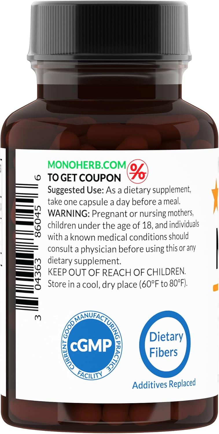 90 Vegetarian Capsules of MONOHERB NADH 10 mg - Powerful Reduced Nicotinamide Adenine Dinucleotide Supplement