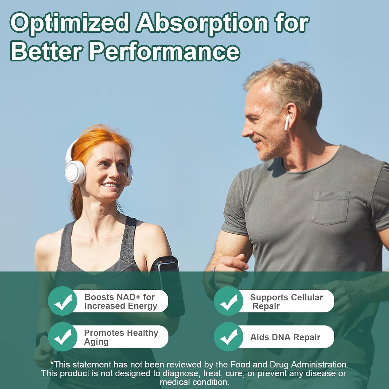 900MG Civavo NAD+ Supplement with Nicotinamide Riboside, Liposomal Resveratrol, Quercetin - Boosts Vitality & Cognitive Function