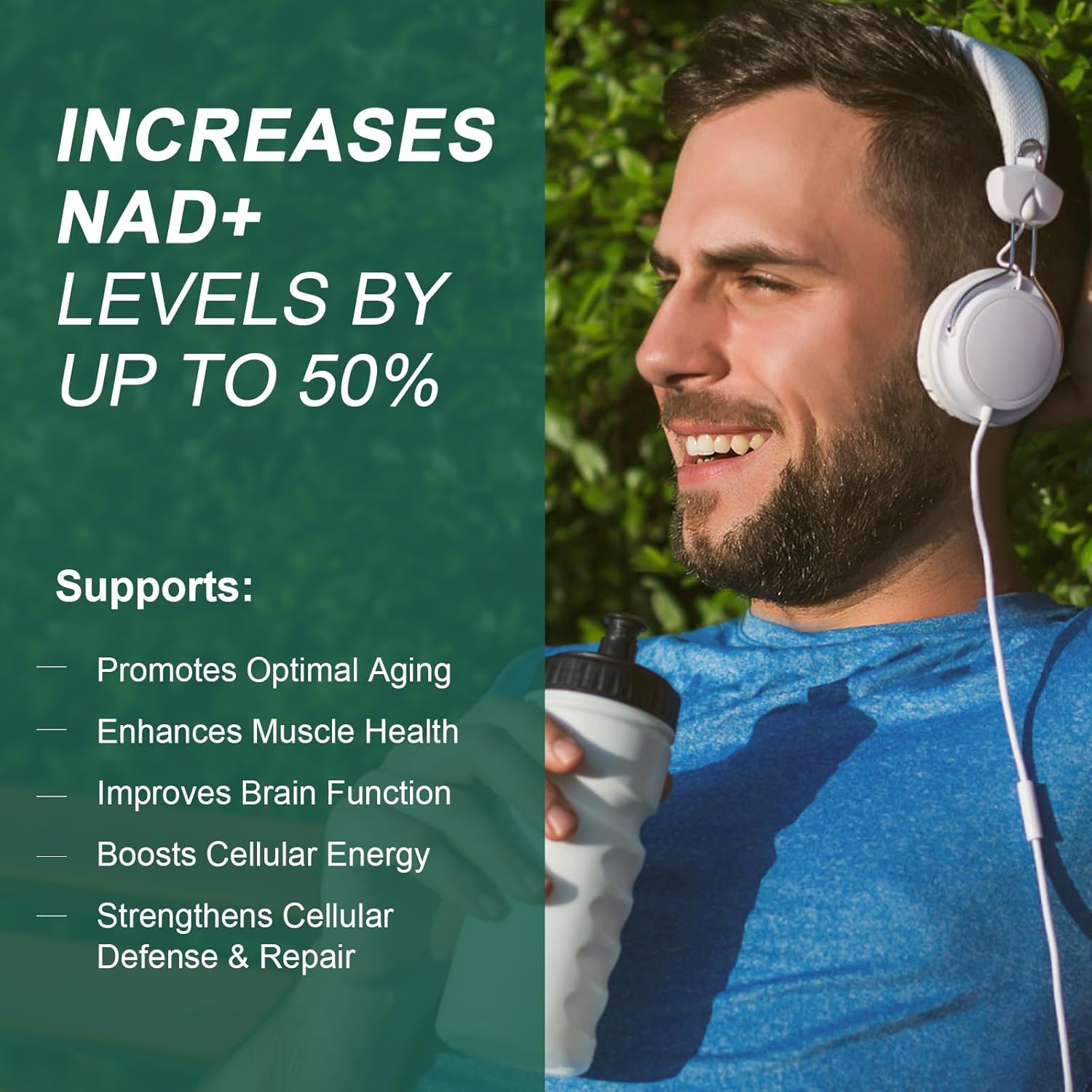 900MG Civavo NAD+ Supplement with Nicotinamide Riboside, Liposomal Resveratrol, Quercetin - Boosts Vitality & Cognitive Function