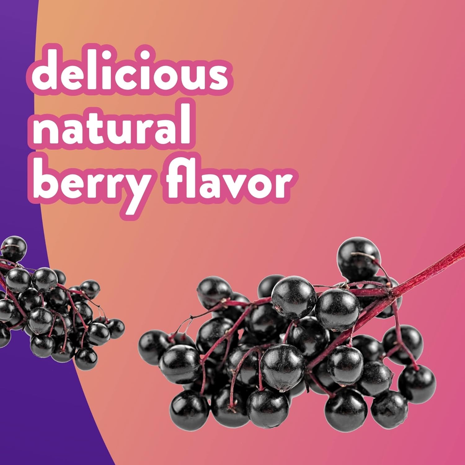 90ct Elderberry & 120ct Omega-3 Gummy Vitamins - Berry Lemonade Flavored