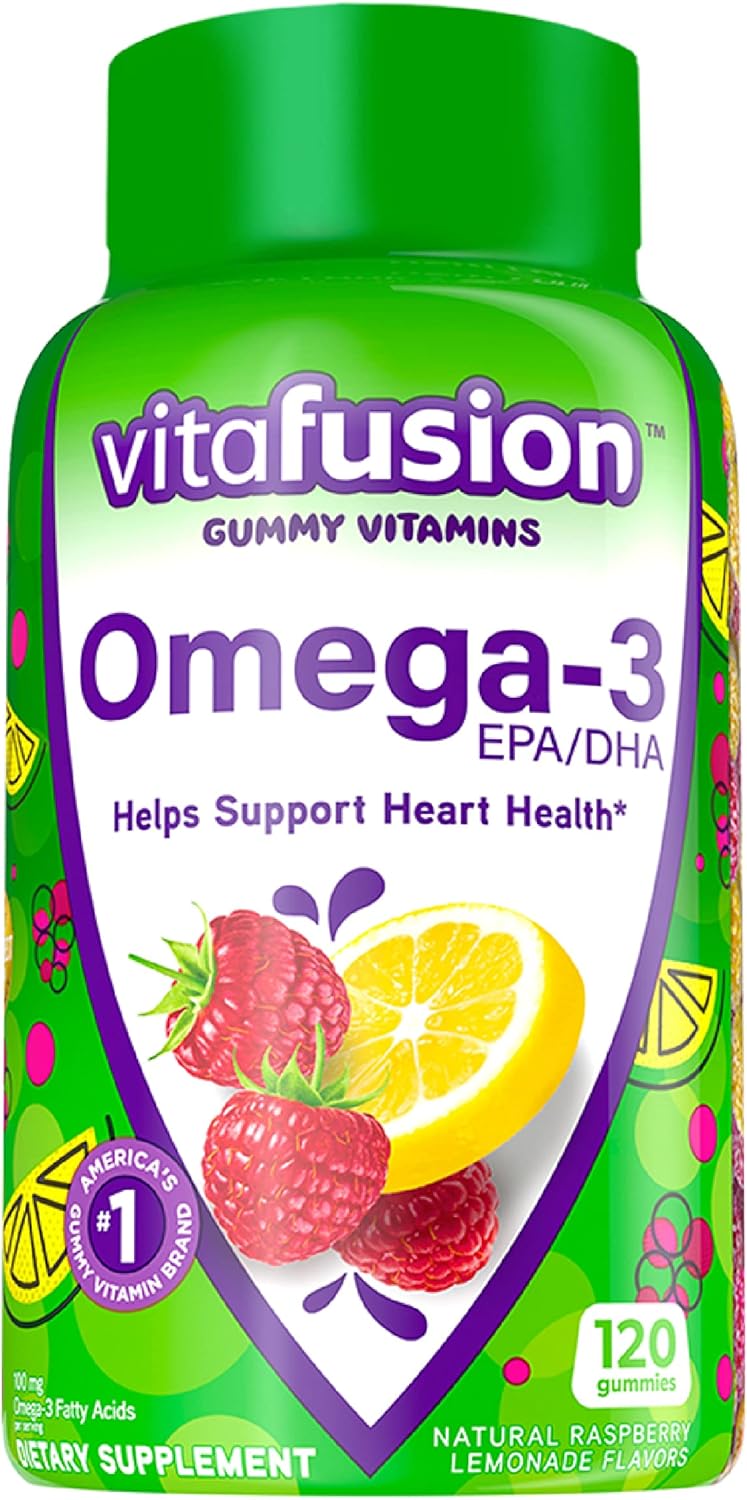 90ct Elderberry & 120ct Omega-3 Gummy Vitamins - Berry Lemonade Flavored