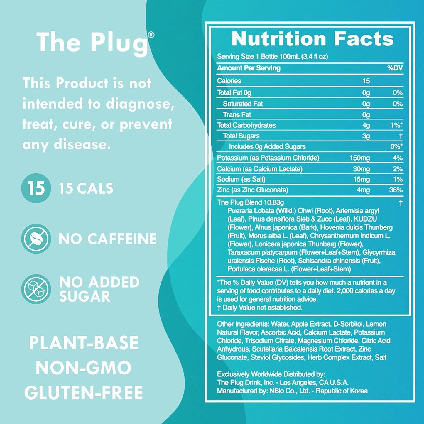 96-Pack of All-Natural Plant-Based Electrolyte & Liquid Hydration Drink for Detox - Key Nutrients Support & Regain Energy Drink