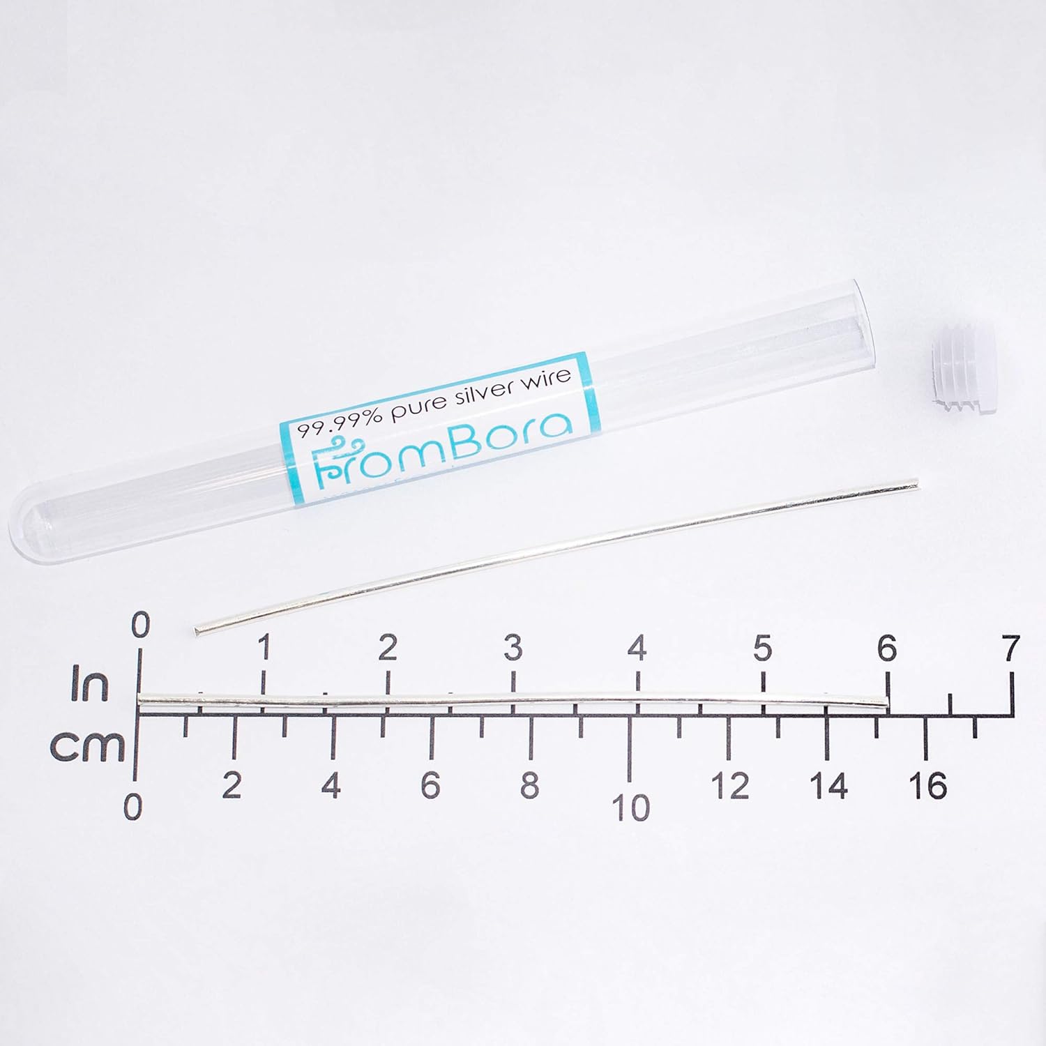 99.99% Pure Silver Wire Set for Colloidal Silver Generation | 15 Gauge 6” | Certificate Included | FromBora Silver Generator Wire Kit | 4pcs Wire Holders