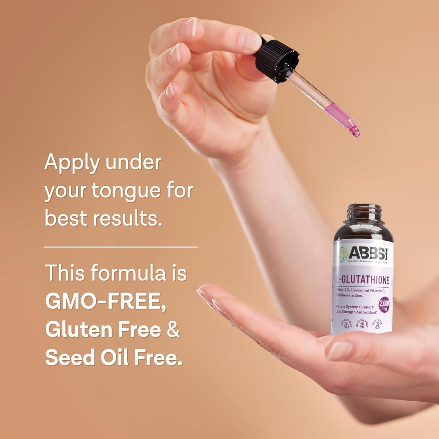 ABBSI Liposomal Glutathione Liquid with NAD & Elderberry - 2000MG - Enhanced Absorption - Powerful Antioxidant - Non-GMO, Vegan, Gluten-Free - 2 fl oz