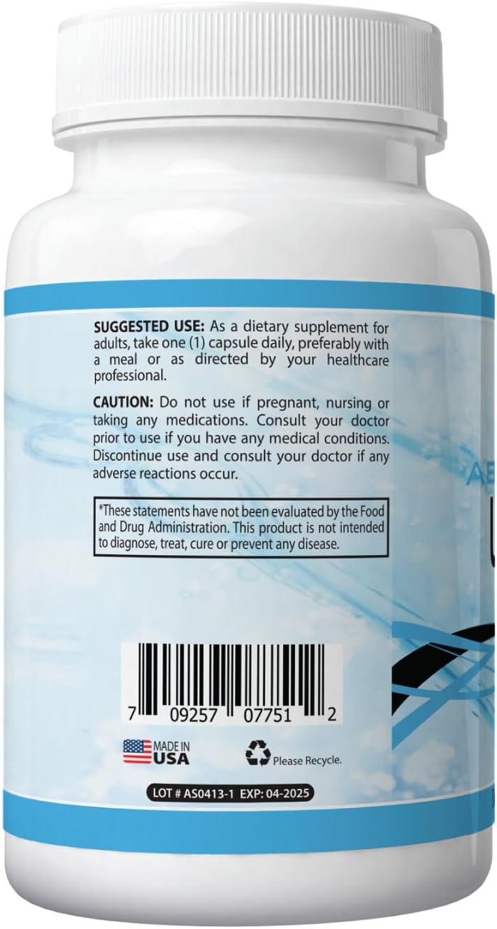 Absonutrix Uridine Monophosphate Capsules 500mg - 120 Vegetable Capsules - Memory Support - Made in USA