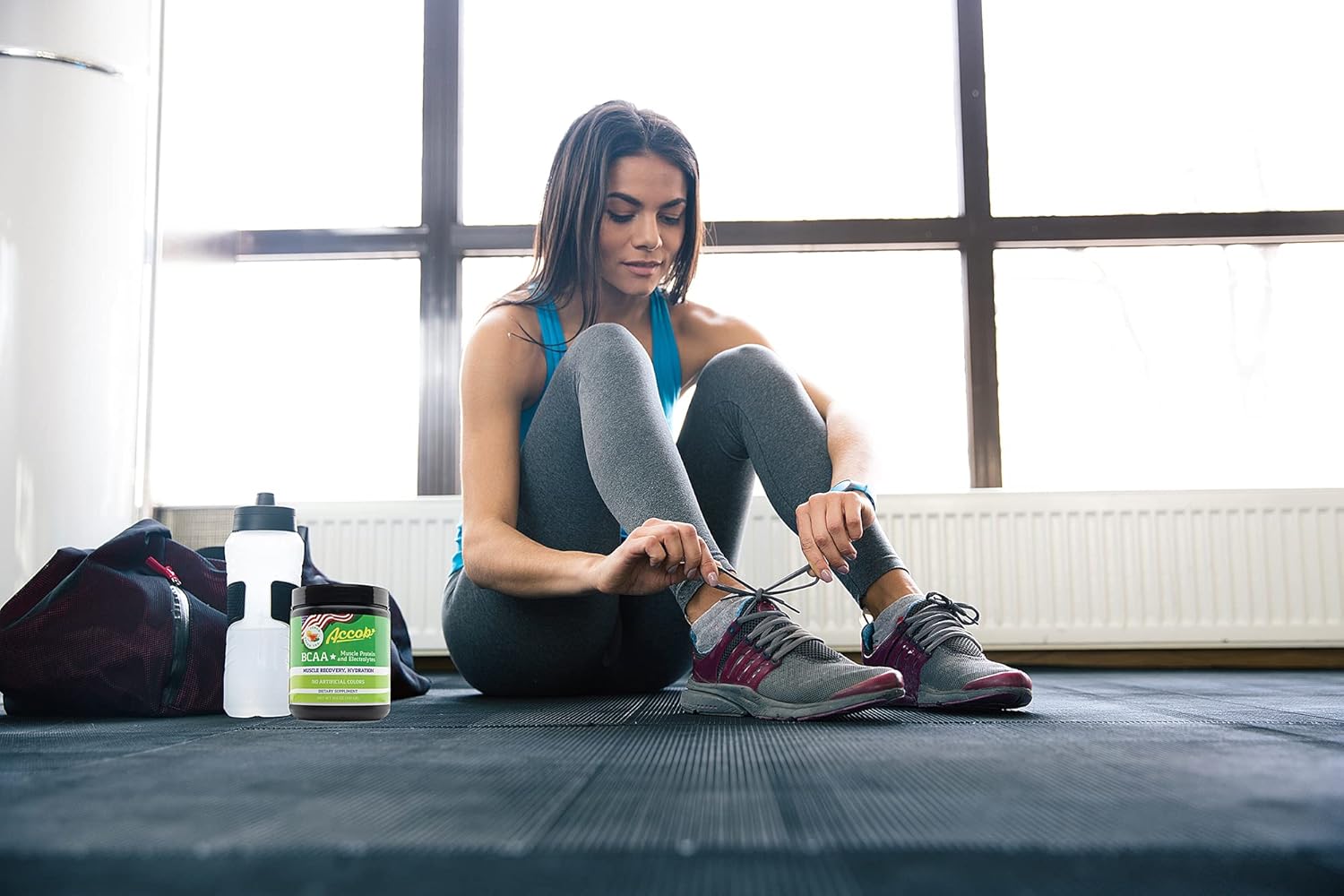 ACCOB BCAA Powder Lemon Green Tea for Muscle Recovery & Energy, 7.2g BCCAs + Electrolytes, Pre or Post Workout Drink with Collagen Peptides - 30 Servings