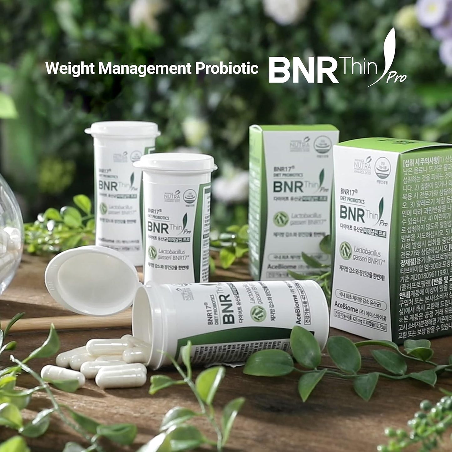 AceBiome BNRThin Pro Supplement - 30 Capsules x 3 Packs, Lactobacillus Gasseri BNR17, 10 Billion CFU for Digestive Health