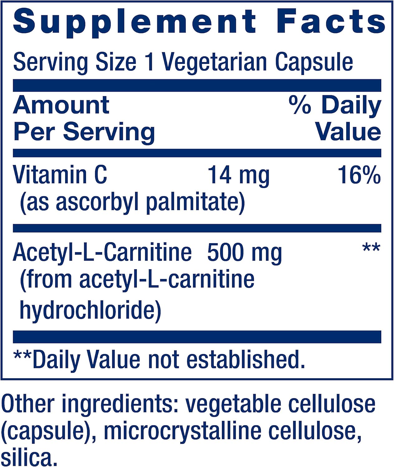 Acetyl-L-Carnitine & N-Acetyl-L-Cysteine Capsules for Energy, Brain Health, Immune Support & Antioxidant Benefits