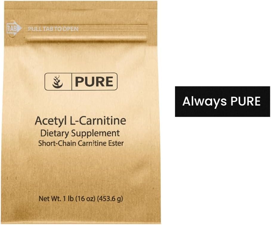 Acetyl L-Carnitine Powder Supplement - Pure ALCAR Amino Acid Ingredients (1 lb)