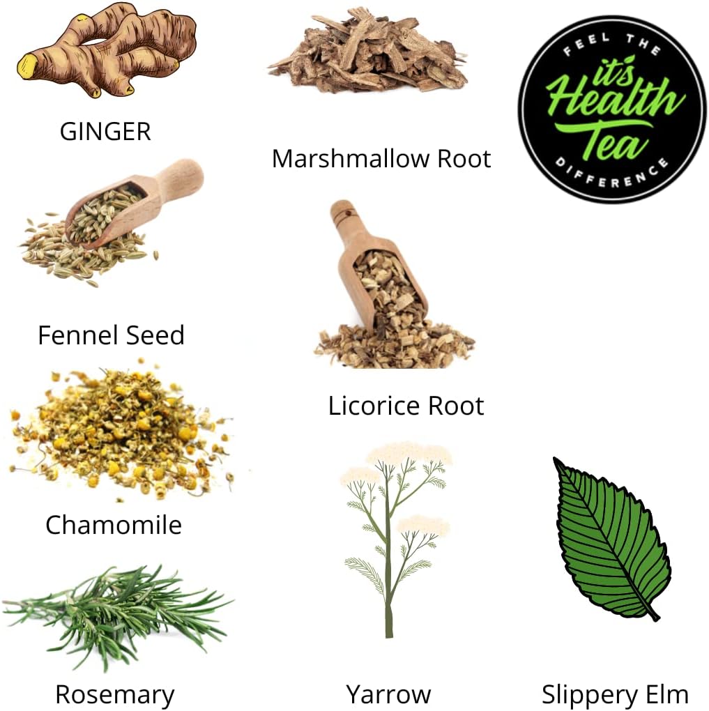 Acid Reflux & Leaky Gut Herbal Tea Bundle for Digestive Support & Balance