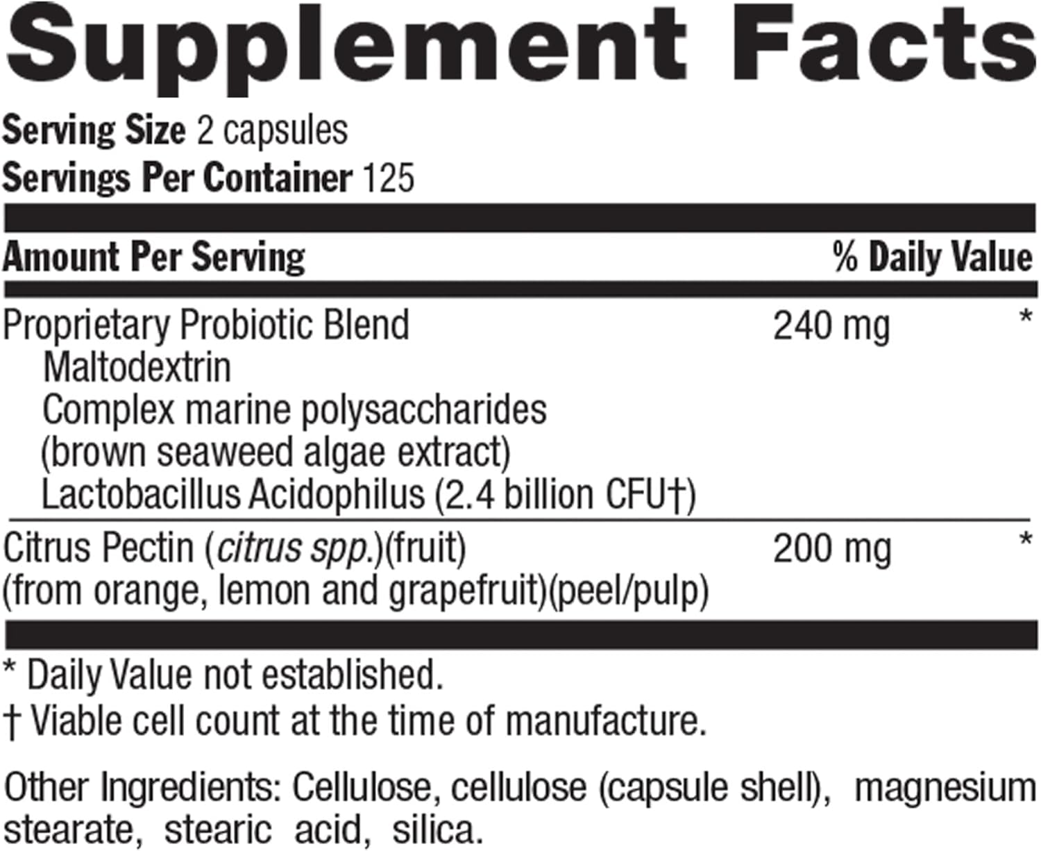 Acidophilus Probiotic Supplement for Women & Men - 2.4 Billion CFUs for Digestive Health - Dairy-Free, Non-GMO - 250 Vegan Capsules