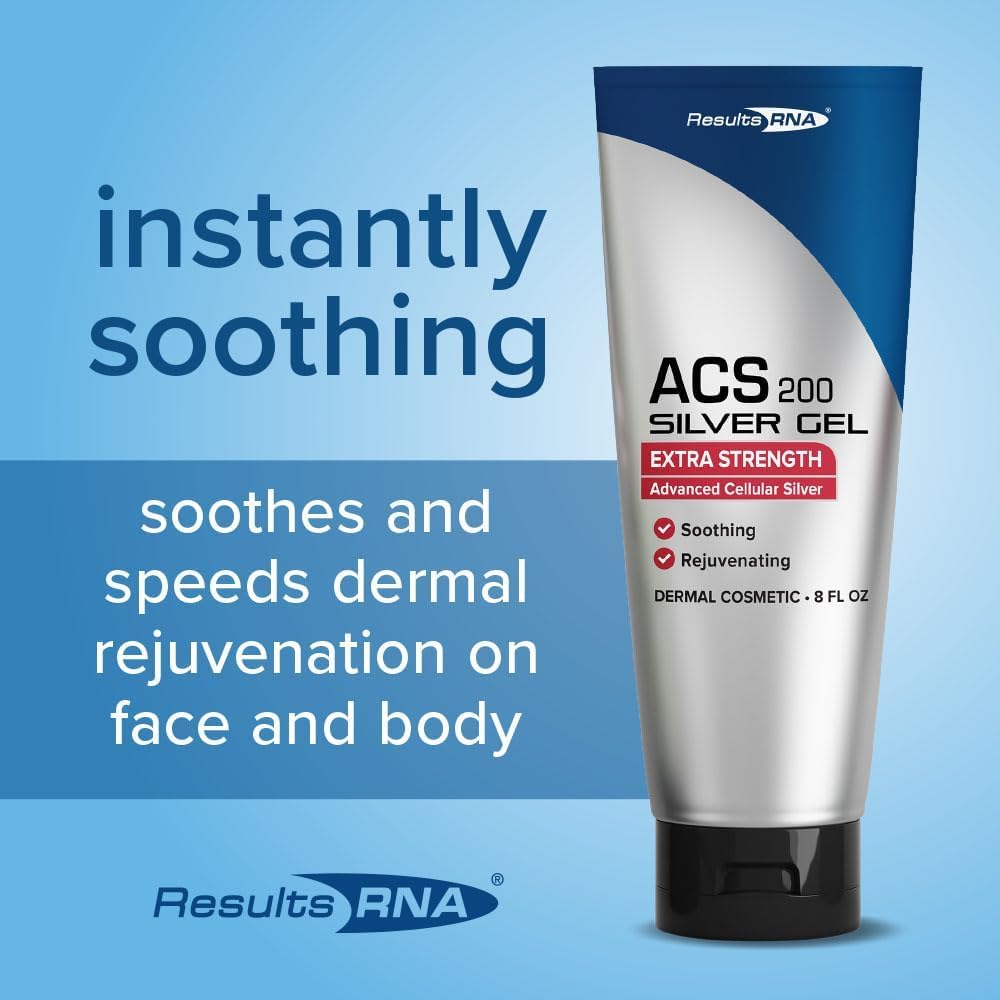 ACS 200 Silver-Glutathione Gel - Advanced Cellular Colloidal Silver Gel for Wound Care & Dermal Healing - 15 oz - BoostGo Australia