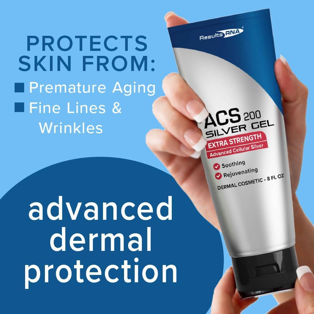 ACS 200 Silver-Glutathione Gel - Advanced Cellular Colloidal Silver Gel for Wound Care & Dermal Healing - 15 oz - BoostGo Australia