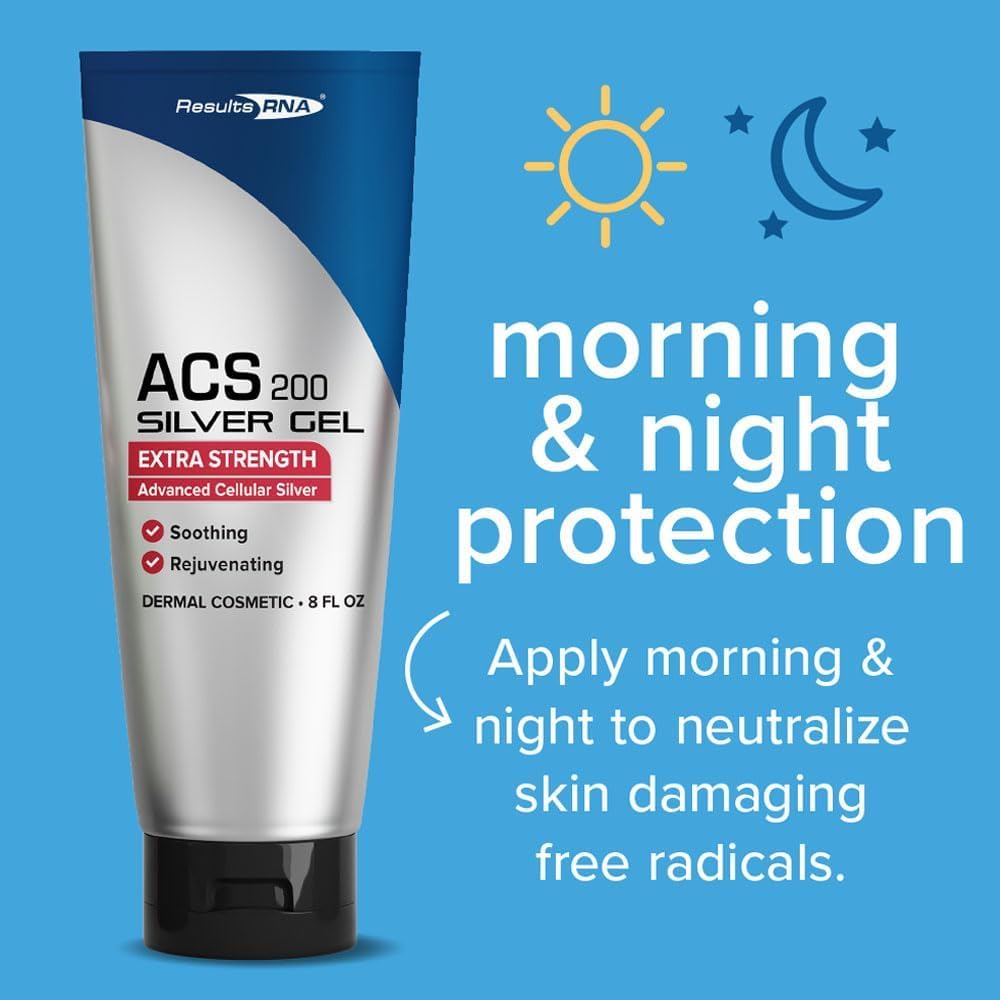 ACS 200 Silver-Glutathione Gel - Advanced Cellular Colloidal Silver Gel for Wound Care & Dermal Healing - 15 oz - BoostGo Australia